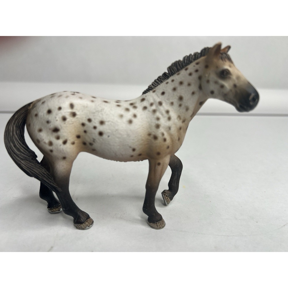 Schleich 13689 Knabstrupper Stallion Leopard Horse Figure Retired 2010 Mod